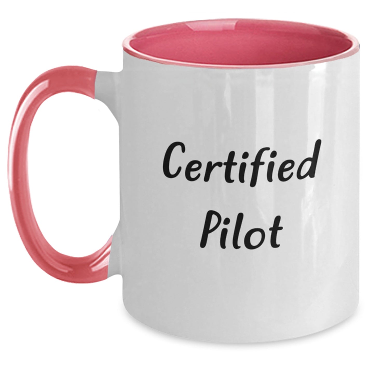 Funny Pilot Gifts from Friends, Unique Two Tone Coffee Mug for Pilot Lovers, Christmas Unique Gifts for Men, Pilot Mug with Inspirational Quote - Main