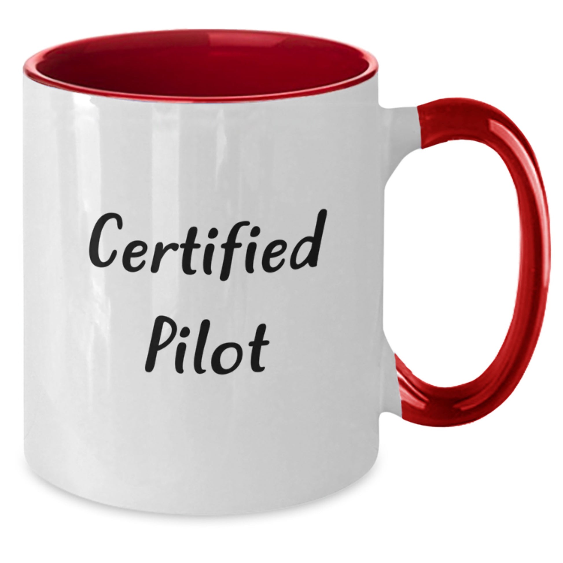 Funny Pilot Gifts from Friends, Unique Two Tone Coffee Mug for Pilot Lovers, Christmas Unique Gifts for Men, Pilot Mug with Inspirational Quote - Additional