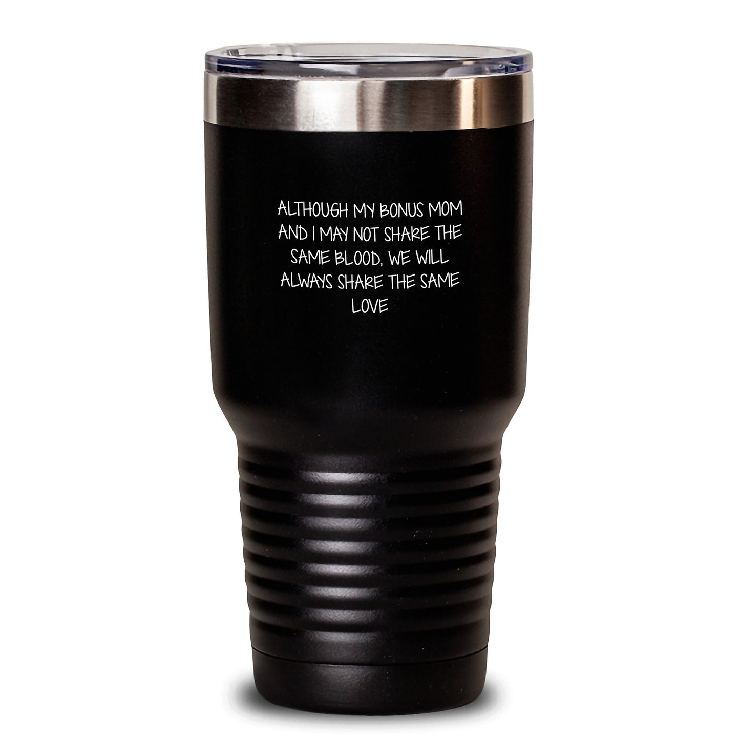 Funny Bonus Mom Gifts from Men to Women - Valentine's Unique Gifts - Inspirational Quote Tumbler for Bonus Mom - 20oz/30oz Stainless Steel Tumbler - Main