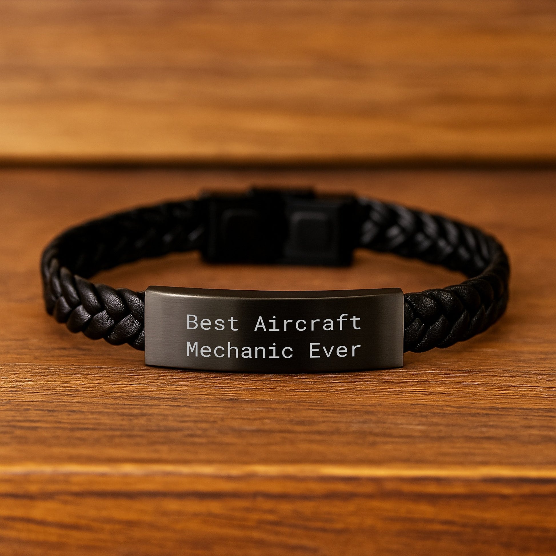 Aircraft Mechanic Leather Bracelet Funny Quote Gifts from Friends to Men - Image 2