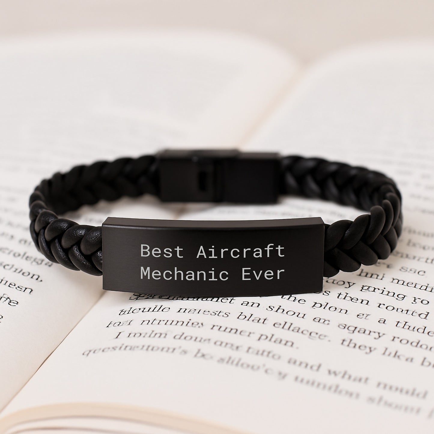 Aircraft Mechanic Leather Bracelet Funny Quote Gifts from Friends to Men - Image 3