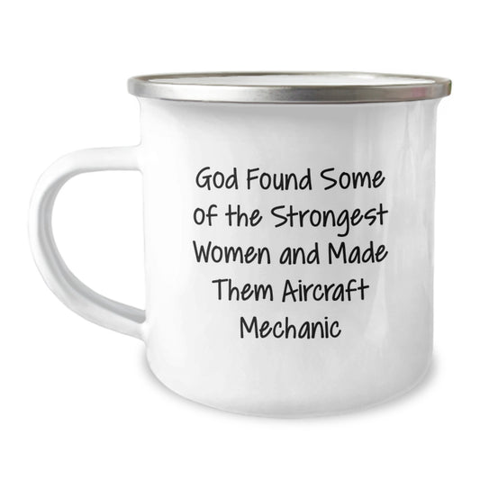 Aircraft Mechanic Gifts from Friends - Funny Quote for Aviation Enthusiast Men and Women on Valentine's Unique Ideas - Camping Mug for Him or Her - Image 1