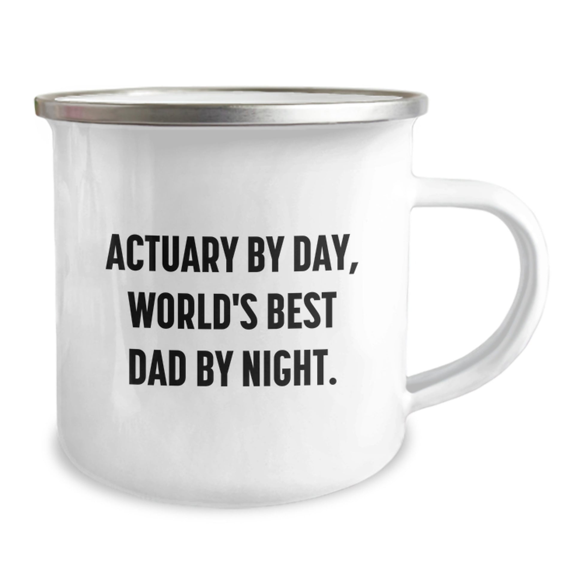 Gifts from Actuary By Day, Men - Funny Actuary Valentine's Unique Gifts, Camping Mug for World's Best Dad By Night - Image 2