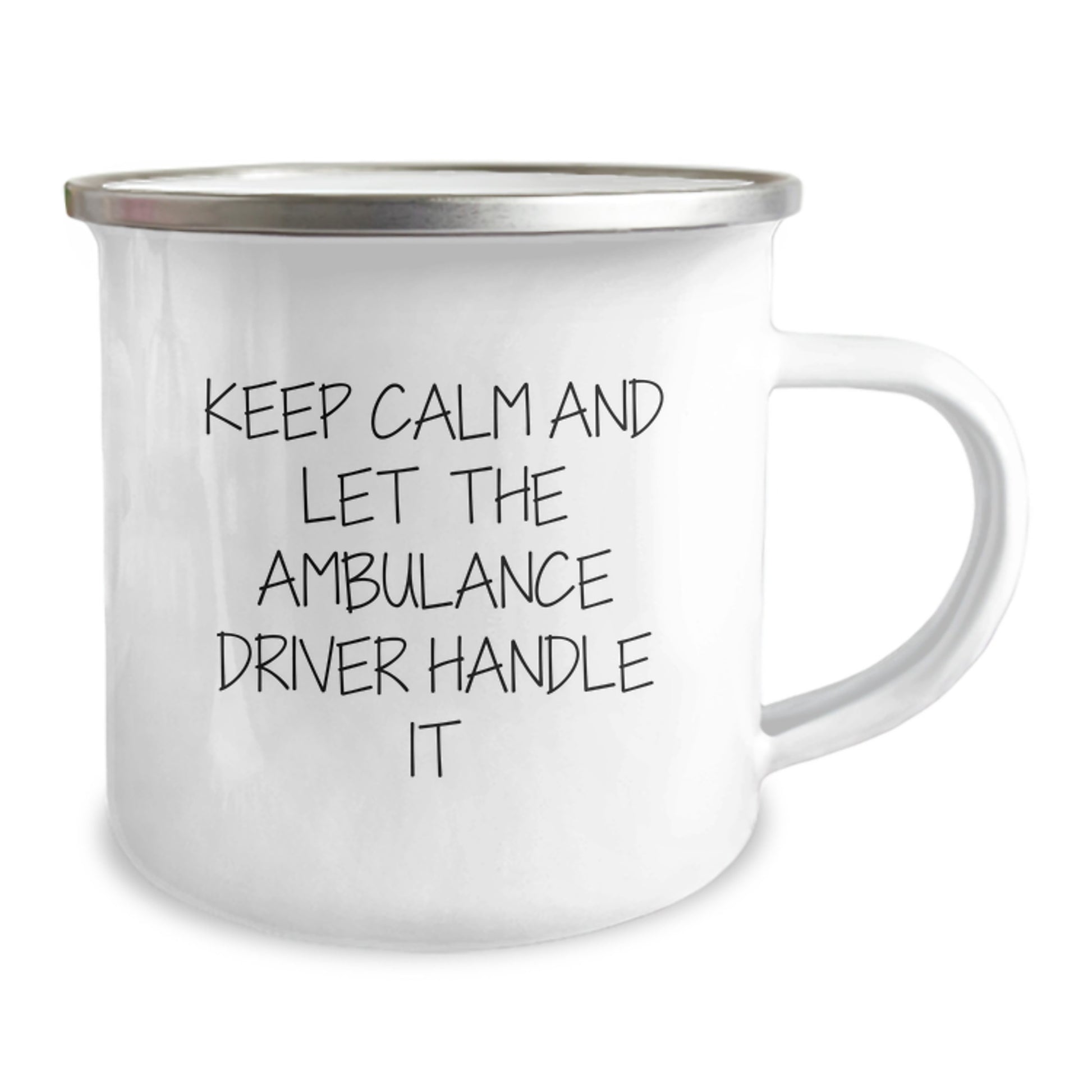 Ambulance Driver Camping Mugs, Funny Valentine's Gifts from Friends, Ambulance Driver Enthusiast Coffee Mugs, Ambulance Driver Lover Keepsake Mug - Image 2