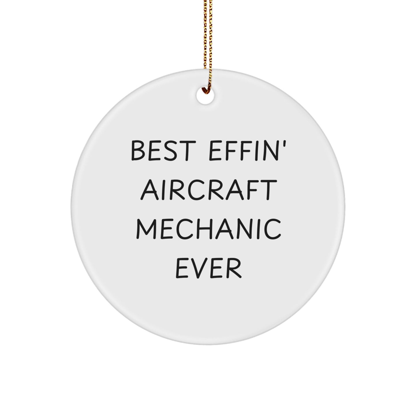Aircraft Mechanic Gifts from Men, Funny Christmas Unique Gifts for Best Effin' Aircraft Mechanic Ever - Image 1