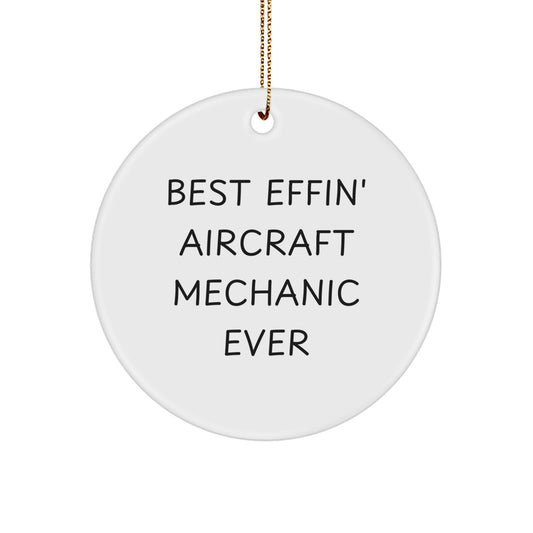 Aircraft Mechanic Gifts from Men, Funny Christmas Unique Gifts for Best Effin' Aircraft Mechanic Ever - Image 1
