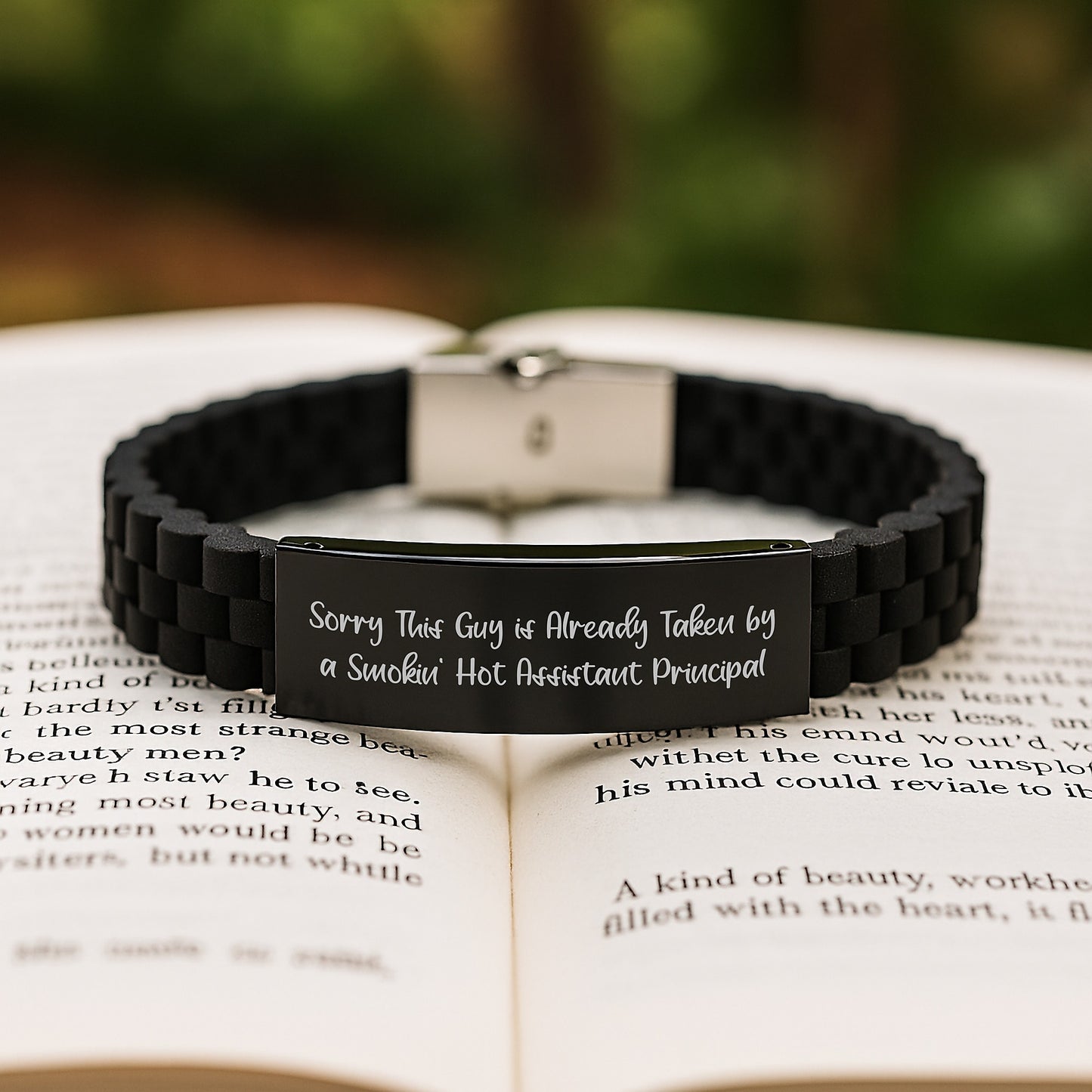 Funny Gifts from Friends for Assistant Principal - Glide lock Clasp Bracelet with Inspirational Quote, Perfect Christmas Unique Gifts for Men - Image 2