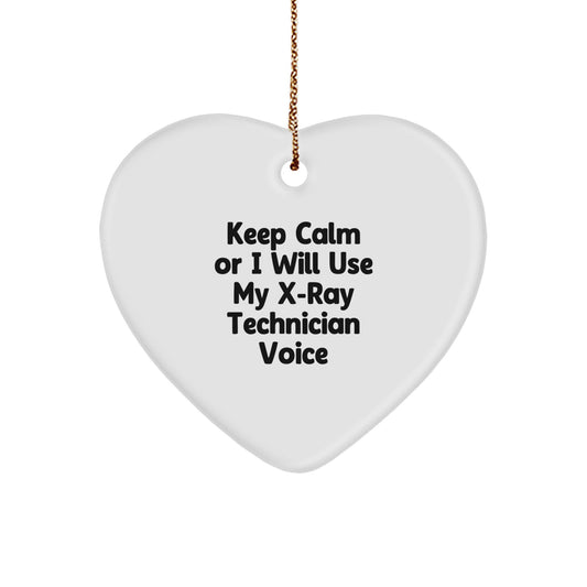X-Ray Technician Gifts, Funny Quote, Heart Ornament for X-Ray Techs - Gifts from Friends and Family for Christmas - Image 1