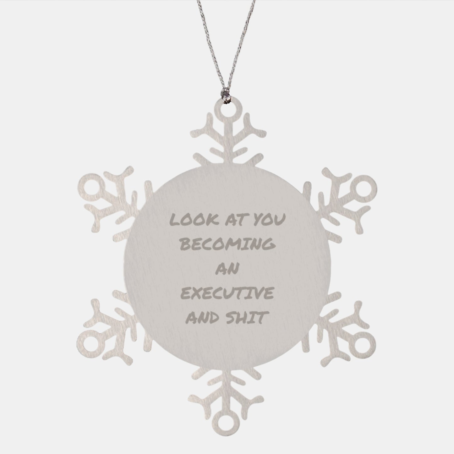 Funny Executive Gifts from Friends - Snowflake Ornament for Men Executive at Christmas Time - Gifts for Executive Friends - Image 1