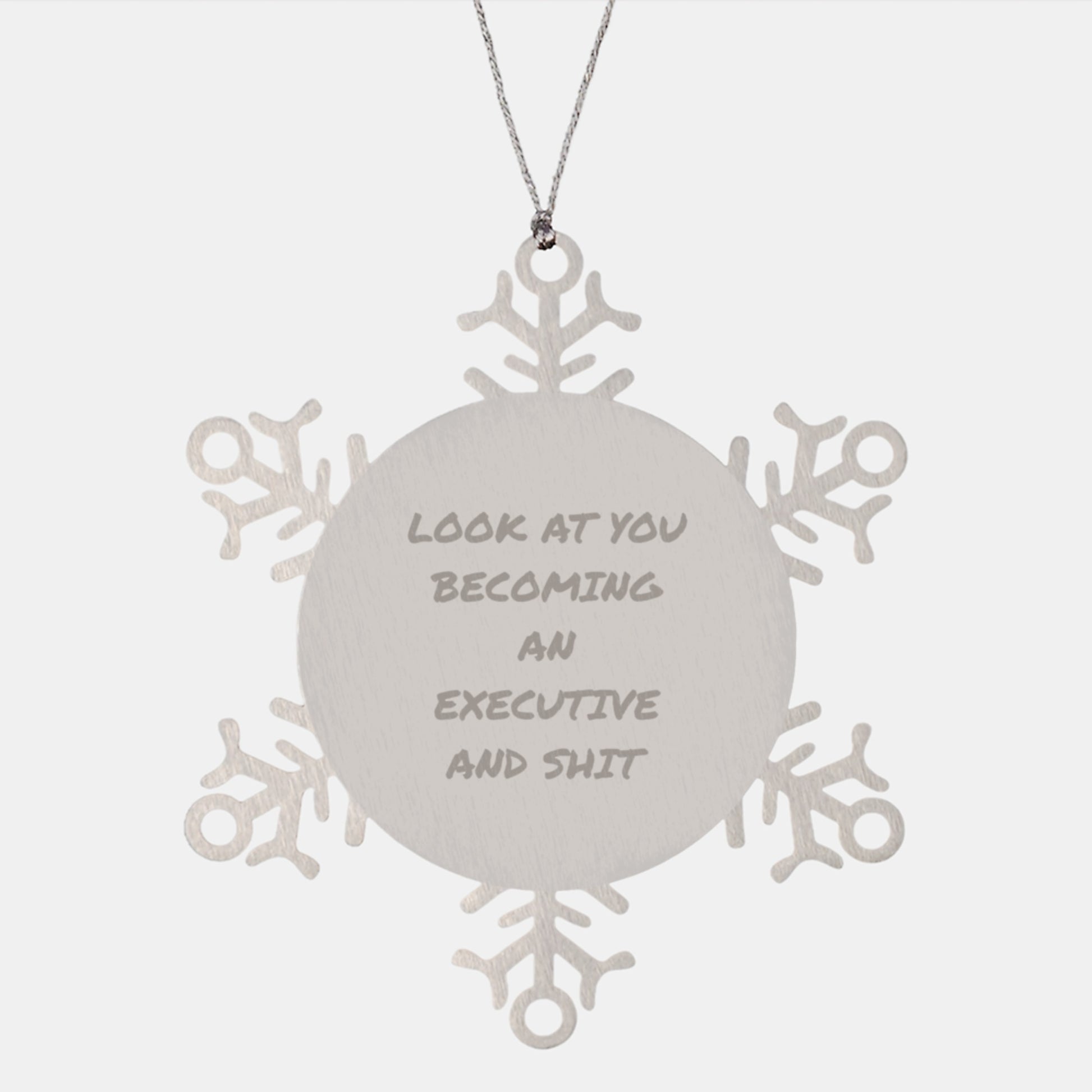 Funny Executive Gifts from Friends - Snowflake Ornament for Men Executive at Christmas Time - Gifts for Executive Friends - Image 1